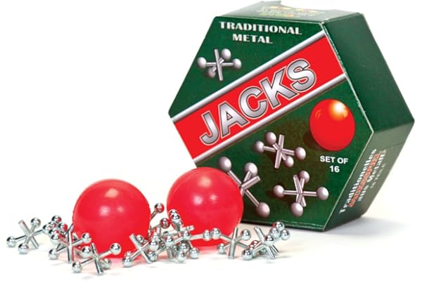 Tobar Metal Jacks Game Set Silver 2cm 4484, Métalliques