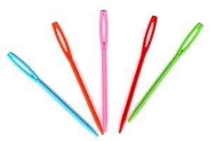 FILOUFACE 5 Aiguilles Plastique pour Canevas à Gros trous Aiguille Laine Enfant
