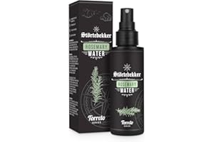 ‎STÖRTEBEKKER SHAVING ACCESSORIES Störtebekker Premium Rosmarinwasser - Natürliches, erfrischendes Feuchtigkeitsspray - Rosmarin Wasser für fettige Kopfhaut und unreine Haut - Haarpflege vegan, ohne Silikone (125 ml)