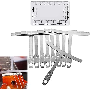Kit Strumenti Per Chitarra Liutaio Calibro 9 Raggio 32 Lame Spessimetro - Foto 3