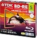 Produktbild TDK Bluray Disc 25 gb BD-RE rewritable 2x Speed Printable HD discs 5 pack in Jewel cases (japan import)