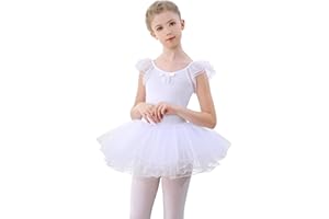 FONLAM Vestido de Ballet Danza para Nina Maillot Traje Bailarina Ballet Tutú Niña Carnaval