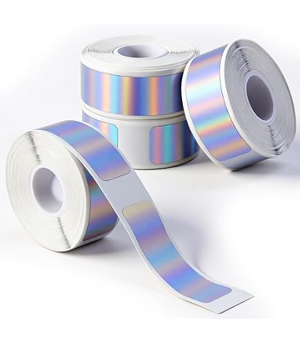 Wekuw 3 Rouleaux Papier Thermique Étiquettes 12x40 Mm Rose - Autocollantes Pour Imprimante