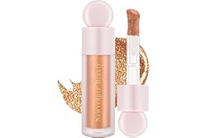 NEWVENPER Highlighter mit Gesichtspinsel, Liquid highlighter mit schimmerndem Finish, langanhaltender, glatter, leichter highlighter flüssig, wischfester, natürlich aussehender wasserfester Gesichtsaufheller#06