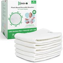 Set Pannolini Riutilizzabili Green Cheeks, 6 Pannolini In Tessuto + 6 Inserti In Canapa + Borsa Bagnata - Regolabili Dalla Nascita Al Vasino