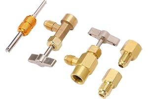 Adapter R1234Yf, självförseglande spolkranventil R134A