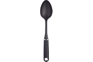 MASTERCRAFT MasterClass Cucchiaio da Cucina con Impugnatura Morbida, Nylon Antiaderente, 34.5 cm