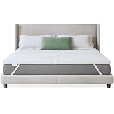 Novilla Topper Viscoel&aacute;stico 140x200 5 cm, Topper Colch&oacute;n de Gel, Sobrecolch&oacute;n Memory Foam Mattress Topper, Topper de Bamb&uacute;,