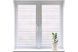 Gyxust Frosted Window Film 60×200cm - Window Film Privacy Have Self Adhesive No Glue Static Cling Anti UV & Anti Glare for Office & Home Bedroom Kitchen Living room Bathroom Temporary Blackout Blinds