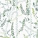 Price comparison product image Arne Jacobsen 1787 Non-Woven Wallpaper, Leafy Vines and Panicles, Light Green and Dark Green on Matte White