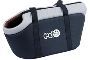 PENLIMLY Borsa Trasportino a Tracolla per Cani - Contenitore Traspirante con Cuscino Rimovibile per Passeggio, Picnic e Escursionismo