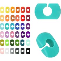 24 Pezzi Segnabicchieri Silicone,Segna Bicchieri Calici,Identificatore