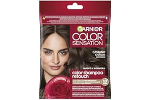 Garnier Color Shampoo Retouch Colorazione permanente castano – 100% copertura capelli bianchi – dura fino a 4 settimane
