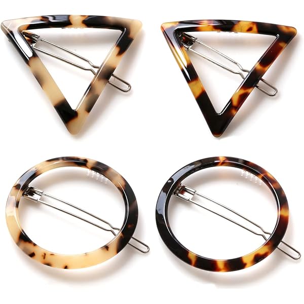 FOMIYES Haarspangen Rund – 2 Stück (Gold & Silber), Aus Metall, Minimalistisches Design Für Damen & Mädchen