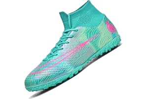 VLOOKST Fußballschuhe Herren High Top Fußballschuhe Kinder Jugendliche Erwachsene Professionelle Trainingsschuhe Fußballspiel Schuhe Outdoor Sport Football Schuhe