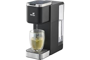 SENYA Machine à thé Tea Time Pro - Ecran tactile avec 3 types de thés et 3 volumes – théière électrique infusion parfaite pour thé en vrac ou sachet - Réservoir 1,2 L – Détartrage automatique 1000W