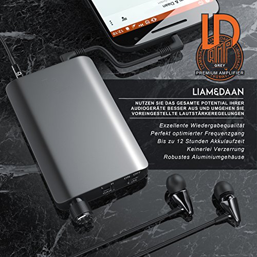 CSL - KopfhÃ¶rerverstÃ¤rker â€žAMPâ€œ LIAM & DAAN Design | Hifi Amplifier | Zur VerstÃ¤rkung der Audiowiedergabe | Geringer Klirrfaktor | Niedrige Ausgangsimpedanz | fÃ¼r Smartphones, Handys, MP3-Player usw.