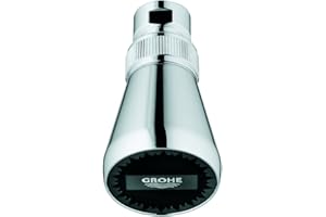 GROHE Relexa Plus 50 - Kopfbrause (mit Kugelgelenk, 1/2", langlebige Oberfläche), chrom, 28094000