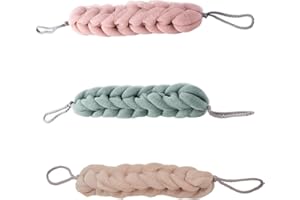 WoYous Duschschwamm Lange Dehnung Badeschwamm Luffa Massageschwamm Rückenschwamm mit Seil Dusche Zurück Scrubber Rückeneinseifer Weich Dusche Schwamm Rückeneinseifer für Frauen und Männer (3 Stuck)