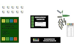 ‎GEO-VERSAND geo-versand 50 Logbücher Paket Geocaching Logbuch, Logstreifen, Dosenlogbuch, Nano Logstreifen, Filmdosen Logbuch, Versteck