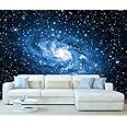 StickersWall Space Milky Way Galaxy Wall Mural Photo Wallpaper Picture Self Adhesive 1064 (342cm(W) x 242cm(H))