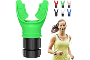 HNCY Oxyfit Allenatore di Respirazione, Allenatore Polmonare, Oxyfit Lung Trainer con Resistenza Regolabile, Allenamento Spirometro per Esercizi Polmonari, Migliora Della Qualità del Sonno (Verde)