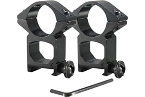 YONCONO Piezas 25,4mm de Alto Perfil táctico mira telescópica Anillos 20mm Pad Montaje del Carril