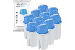 AQUAFLOOW Aquafoow ClassMag 10x Wkłady Filtrujące Magnezowe | Filtry Oczyszczają Wodę I Wzbogacają Ją W Magnez | Zamiennik Do Filtrów Typu Classic jak Brita Classic, Dafi Family Oraz Astra