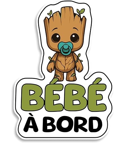 Autocollant Bébé à Bord ARCOLL Electrostatique