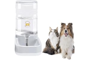 Old Tjikko Automatischer Futter und Wasserspender für Katzen und Hunde,Futterautomat Katze,Automatischer Futterspender & Wassertränker im Set für Kleintiere,Hund Schüssel,3.8L PBA frei (Wasserspender)