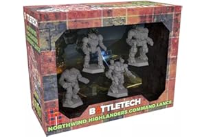 Catalyst Game Labs BattleTech | Miniatures | Northwind Highlanders Command Lance | Expansion | Miniature Game Ages 14+