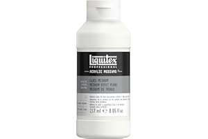‎LIQUITEX Liquitex 8870519 Glas Medium für Acrylfarben, verbessert die Haftung von Acrylfarben auf Glas oder Keramik, bildet eine kratzfeste Oberfläche, erzeugt ein glattes hochglänzendes Finish - 237ml Flasche