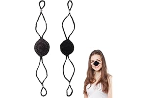 lasuroa 2stk Winter-Nasenwärmer, Gehäkelte Nasenabdeckungen für Kaltes Wetter Winddichter und Gemütlicher Nasenschutz Outdoor-Ski-Aktivitätszubehör für Männer und Frauen