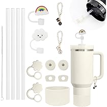 4x Silikon Strohhalm Abdeckungen Für Stanley Cups - Staubdicht & Praktisch