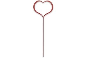 GRUBER THE SPECIAL ONE Gruber - mittlerer Gartenstecker für Gartendeko und Balkon Deko | 340 x 120 mm Bodenstecker für Innen- und Außenbereich | Grabschmuck wetterfest, ideal als Gartendeko für draußen, Rot