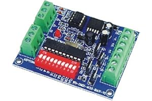 Fyearfly Controller DMX RGBW a 4 canali, Scheda di Controllo DMX512 a 4 canali LED Controller Scheda di decodifica DMX RGBW 20A Max per LED RGB