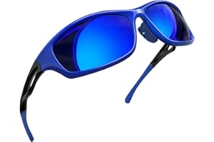 Joopin Occhiali da Sole Uomo Donna Polarizzati Protezione UV Rettangolari Sportivi Occhiali da Sole Ciclismo Trekking Pesca Corsa Running