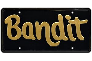 CELEBRITY MACHINES Burt Reynolds | Bandit | Metal Stamped License Plate
