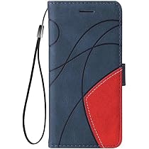 Topme Custodia in Pelle per Redmi 9C / Redmi 9C NFC/Redmi 10A (6.53 Inches), [ Cover per Telefono in Stile Gatto e Albero] - Rosso