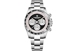 LACZ DENTON Pagani Design męski zegarek szafirowy sportowy zegar kwarcowy ze stali nierdzewnej męski wodoodporny zegarek VK64 mechanizm modny chronograf