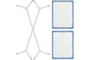 PANYI 2 Stück Bettlaken Spanner Bettlakenspanner Verstellbar Verstellbares Matratzenspanner 100–250 cm Sheet Fasteners Bettlaken Halter Geeignet fur Bettlaken, SofabezüGe, Matratzen usw (Weiß)