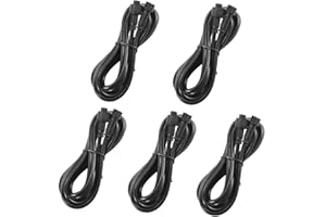 SUBOSI 5 szt. 3 m 2-pinowy kabel przedłużający do jednokolorowych lamp LED, wodoszczelność IP67