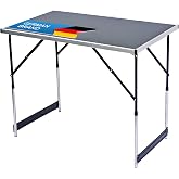 GOODS+GADGETS&reg; Height Adjustable Folding Table - 30 kg, 100x60 | 100 x 60 cm, 4 heights 28.3/31.1/33.9/93 cm, only legs fold,