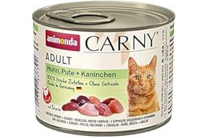 Animonda Carny Adult Karma dla Kotów, Kurczak/Indyk/Królik, 6 x 200 g