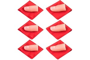 ANCIRS 6 Pack Finger Magic Trick, Disappearing Silk Fake Thumb Tip Gimmick