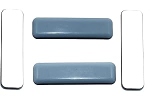 SBS MO-Werkzeughandel ® Lot de 4 patins autocollants pour meubles Téflon, PTFE 19 x 70 mm