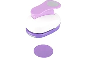 WSYHOMIE Circle Punch 1.75 inch Craft Lever Punch Circle Shape Lever Punch Handmade Paper Punch Candy Color by Random 1.75 inch（44.5mm）Circle Punch