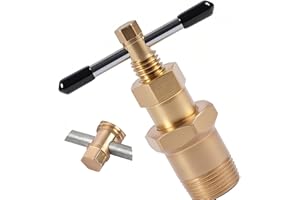 BELEY Olive Puller Olive Remover Tool 15mm & 22mm Olive Puller hexagonal Plumbing Solid Brass Copper Pipes Fitting Not Damage Brass Nut