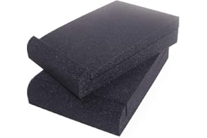 ANGEEK 2PCS 16x22x3.6cm Speaker Sound Insulation Mat Soundproofing Mat Acoustic Foam Board Sponge Sound Absorbing Pad Sound Reinforcement Cushion