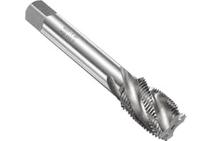 sourcing map Spiral Flute Thread Taps M20 x 1.5 H2 Metric Machine Threading Tap Bit, Uncoated Screw Tapping Repair Tool, M2 High-Speed Steel (HSS)